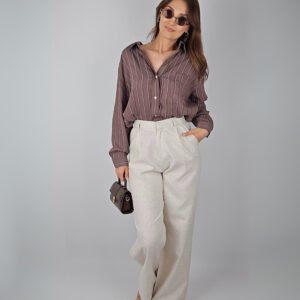 Ham Keten Palazzo Pantolon