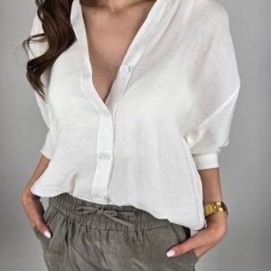 Tensel Gömlek - Ekru